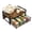 Rustic Brown, variant on Petyoung Tea Bag Organizer with Storage Drawer, Wooden Tea Station Chest for Countertop Kitchen, Teabag Holder Display Box, Rustic Brown