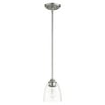 thumbnail image 3 of Quorum Lighting Jardin 1-Light Pendant, Satin Nickel, Clear Seeded Shade, 3 of 3