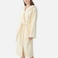 thumbnail image 4 of Ujnder Women's Long Bathrobe Absorbent Bath Robe with Pockets Cozy Loungewear White One Size, 4 of 5