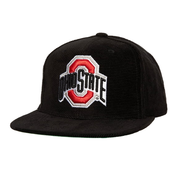 Men's Mitchell & Ness  Black Ohio State Buckeyes All Directions Corduroy Snapback Hat
