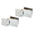 thumbnail image 1 of 2 Pcs Silver Bathroom Shower Glass Door Hinges Cabinet Hardware Clamp Hinge Set, 1 of 8