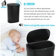 thumbnail image 3 of BIQWBIC 13 Gallon Automatic Trash Can, Touchless Stainless Steel Kitchen Garbage Can, Black, 3 of 7