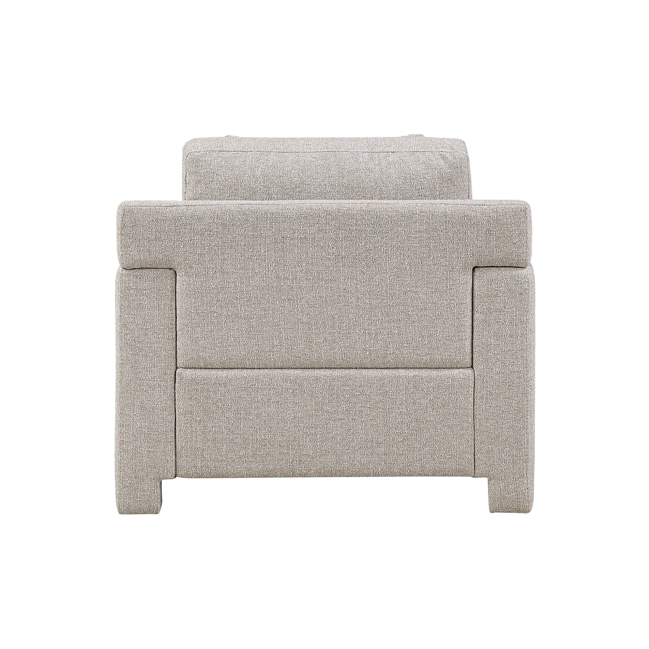 OakvillePark Luxora Chenille Chair with 1 Pillow, Taupe