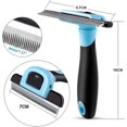 thumbnail image 2 of Pet Grooming Brush Dematting Comb Dog Deshedder Dog Cat Brush Removing Loose Hair, 2 of 5