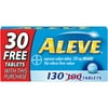 Aleve Pain Reliever / Fever Reducer Naproxen Sodium Tablets, 130 Ct (100+30 Bonus)
