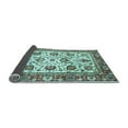 thumbnail image 2 of Ahgly Company Indoor Square Oriental Light Blue Traditional Area Rugs, 4' Square, 2 of 4