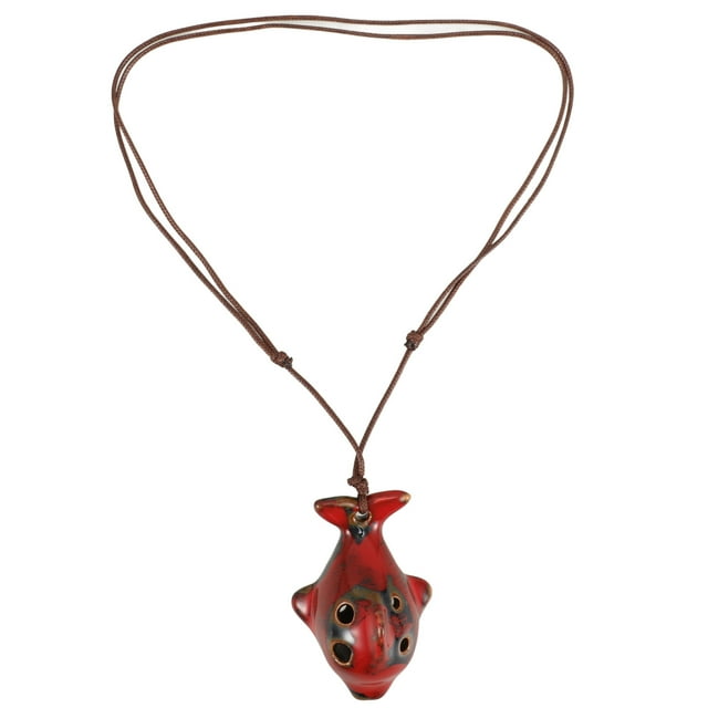Ocarina de cerámica creativa de 4 agujeros forma única de delfín Ocarina amante de la música instrumento de Ocarina