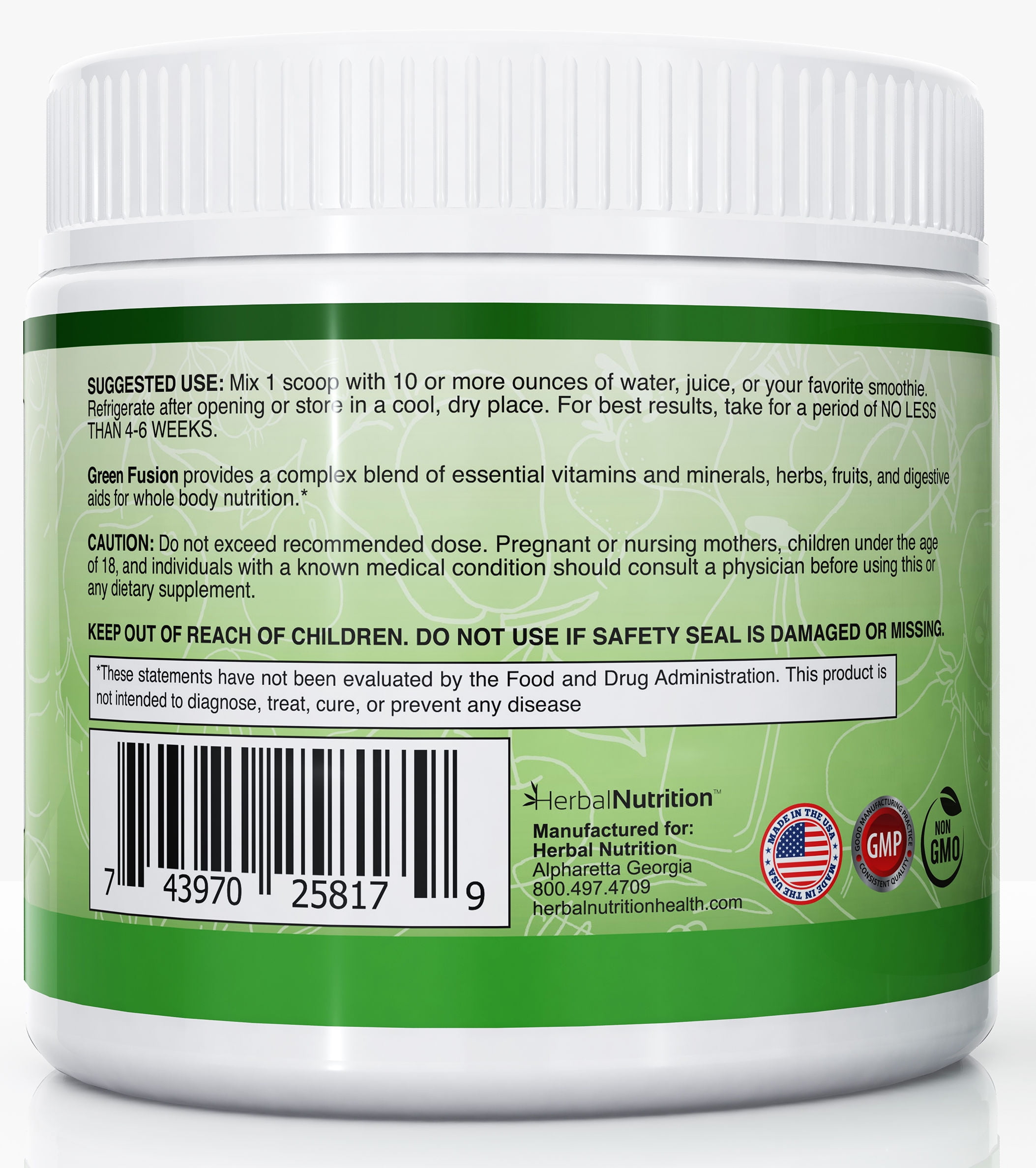 Greens Powder Super Food Organic with Greens, Fruit & Probiotics and More