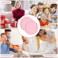 thumbnail image 5 of 2 pieces of silicone placemats Nordic retro embossed lace bowl mats teacups mats - pink, 5 of 5