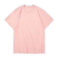 thumbnail image 6 of BVnarty Men's Solid Thin‑Knit Relaxed‑Fit Crew Neck Short Sleeve T‑Shirt, Soft Summer Streetwear Tops Pink M, 6 of 6