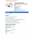 thumbnail image 2 of Front Left Window Regulator - Compatible with 2006 - 2011 Cadillac DTS 2007 2008 2009 2010, 2 of 2
