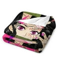 thumbnail image 4 of Demon Blanket Slayer Nezuko Flannel Throw Blankets Soft Pile Cozy Plush Throw Blanket for All Seasons, 3D Printed Warm Blanket for Sofa Beds Home Decor, 4 of 10