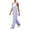 Purple, variant on QSAWXQZ Womens Wide Leg Cargo Overalls Adjustable Straps Sleeveless Pockets Bib Jumpsuit Casual Pants M