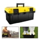 thumbnail image 3 of Caja de herramientas de plástico, organizador doméstico, estuche para herramientas mecánicas 17in, 3 of 9
