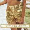 thumbnail image 6 of Sequin Shorts Women's Costume for Jazz Dance Glitter Sequins Elastic Sparkly, 6 of 6