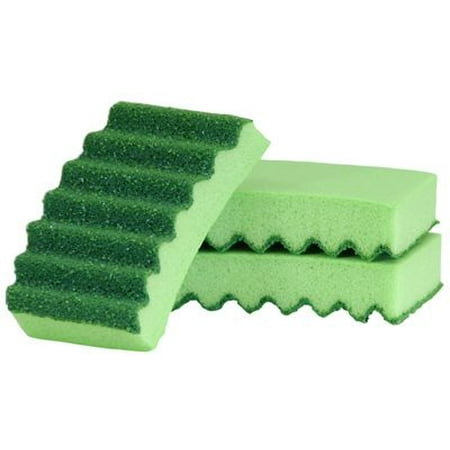 Duty Scrubber - Quickie Mfg 57507-3PDQ 3PK Heavy Duty Scrubber Sponge