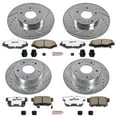 thumbnail image 3 of PowerStop Front and Rear Z26 Street Warrior Carbon-Fiber Ceramic Brake Pad and Drilled and Slotted Rotor Kit Fits: HONDA Select Models K1047-26, 3 of 9
