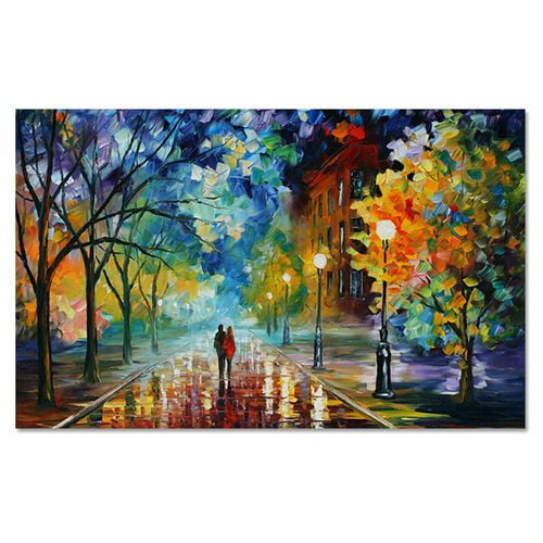 Shiyao 1 Pcs Hand-Painted 3D Oil Paintings Modern Canvas Large Wall Art  Abstract Contemporary Artwork Night Rainy Street Living Room Bedroom  Dinning Room Wall Decor (Without Frame)(30X40Cm) - Walmart.Com