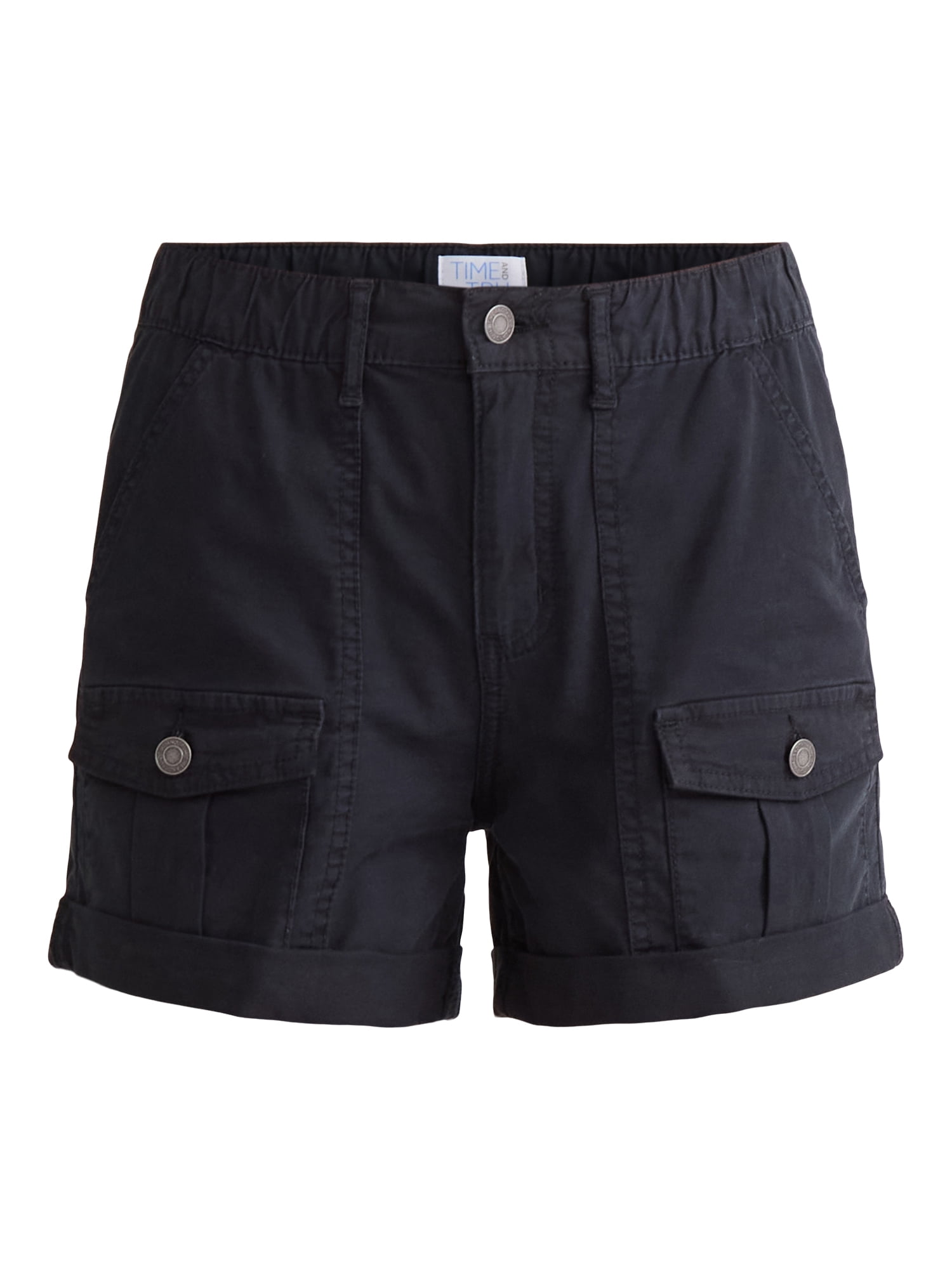 Time and Tru Women's Utility Shorts, 4" Inseam, Sizes 0-22