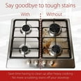 thumbnail image 5 of 40pcs Aluminum Foil Square Stove Burner Covers, 7.95in Disposable Gas Burner Liners, Gas Range Protectors, Stove Top Foil Bib Liners to Catch Oil, Grease, and Food Spills, 5 of 8