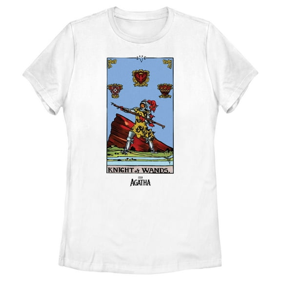 Women's Marvel: Agatha All Along Knight Of Wands Card Graphic T-Shirt