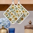 thumbnail image 2 of Farmhouse Sunflower Pot Holders for Kitchen Heatproof Potholder, 4 Pack Vintage Summer Botanical Hot Pads Multipurpose Oven Pads Cloth Potholders Trivet for Cooking and Baking, 2 of 8