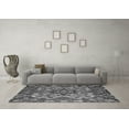 thumbnail image 3 of Ahgly Company Indoor Round Abstract Gray Modern Area Rugs, 5' Round, 3 of 4