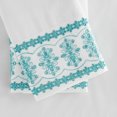 thumbnail image 6 of The Pioneer Woman 300 Thread Count Floral Eyelet Sheet Set, Teal Topaz, Full, 4-Pieces, 6 of 6