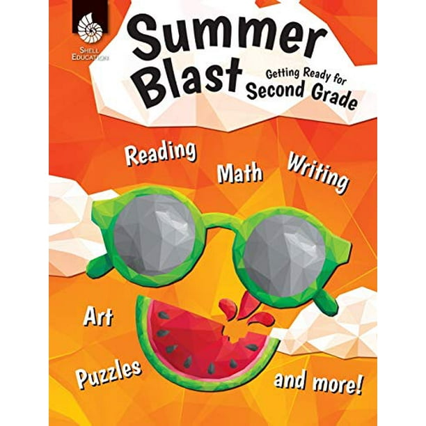 Summer Blast: Getting Ready for Second Grade Full-Color Workbook for Kids Ages 6-8 - Reading, Writing, Art, and Math Worksheets - Prevent Summer ...