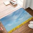 thumbnail image 4 of Sikiie Blooming Sunflower Field Print Flannel Anti-slip Floor Mat 16x24in, Thickened Dustproof Entrance Door Mat Floor Mat for Kitchen, Bathroom, Laundry Room, 4 of 7