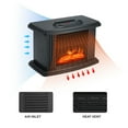 thumbnail image 5 of 2026 New Freestanding Electric Fireplace Stove Heater, With Realistic 3D Flame Effect 1000W Portable Small Fireplace Heater with Thermostat Overh, Black, 5 of 6