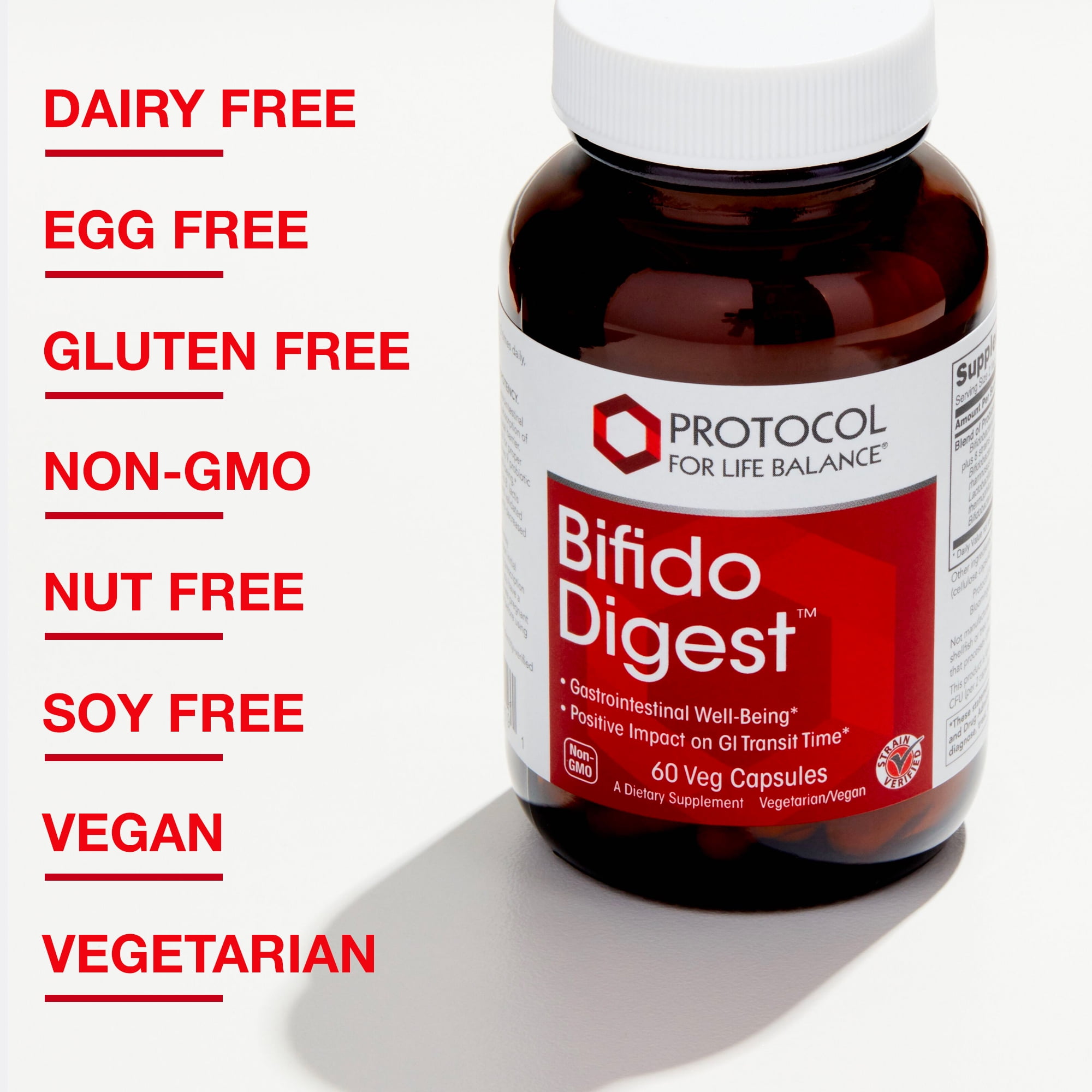 Protocol for Life Balance Bifido Digest - GI Health - 60 Veg Caps