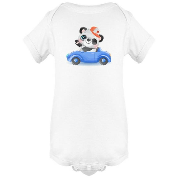 Little Panda Driving A Car Bodysuit Infant -Image by Shutterstock,  Newborn