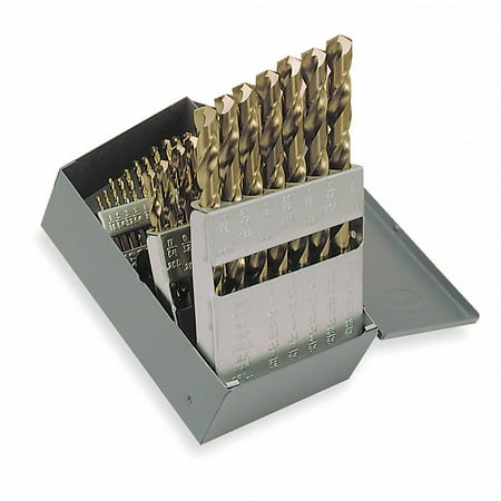 

CHICAGO LATROBE 57850 Cobalt Steel Jobber Drill Bit Set 29pc 1/16-1/2