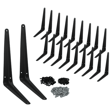 

Nuk3y 8 x 10 L Shape Heavy Duty Shelf Bracket with Screws 20 Pack