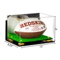 thumbnail image 2 of Acrylic Football Display Case with Mirror, Wall Mount, Yellow Risers and Turf Base (A004-YR), 2 of 3