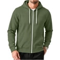 thumbnail image 5 of Bxsruta Mens Zip Up Hoodie Long Sleeve Casual Athletic Jacket with Pockets, 5 of 6