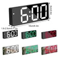 thumbnail image 4 of Reloj Despertador Yuarrent Digital con Espejo y Brillo Ajustable Negro-Rojo, 4 of 6