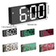 thumbnail image 3 of Naiovety Reloj despertador Digital de estilo único ABS para dormitorio y oficina cronometraje preciso funciones múltiples Electrodomésticos Superficie del espejo-Blanco, 3 of 6