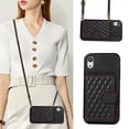 thumbnail image 4 of Mantto Case for iPhone XS,iPhone X,Wallet Phone Case Cute Leather Case with Card Holder Crossbody Cover for Women Girls Strap Wristlet RFID Blocking Shockproof For iPhone X/XS,Black, 4 of 8