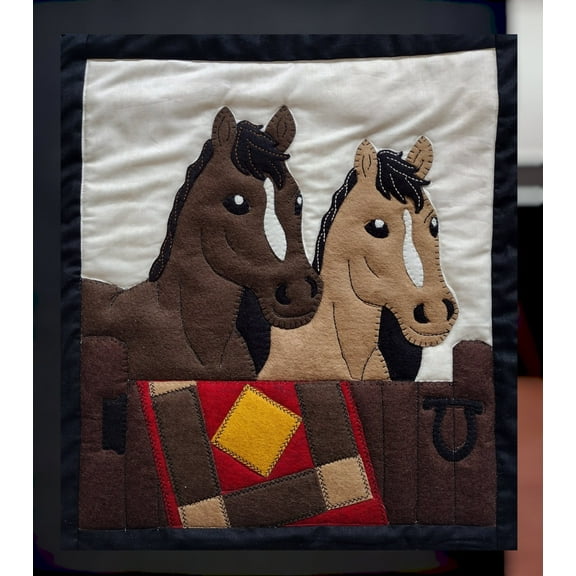 Horses Quilt Pattern, Wall Quilt Pattern, Animal Quilt, Quilting for Beginners