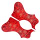 thumbnail image 3 of 1pc 41 "Guitarra Acústica Pick Guard Flower Anti-scratch Parts Mano Izquierda - 1 rojo CUTICAT Placa decorativa antiarañazos, 3 of 8