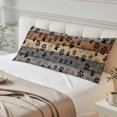 thumbnail image 5 of Gray Dog Paws Long Body Pillow Cover 20x60 Inch, Farmhouse Vintage Modern Grey Brown Wood Decorative Pillowcase with Zipper, Microfiber Pillow Protector, Soft Breathable Long Pillowcases for Women, 5 of 9