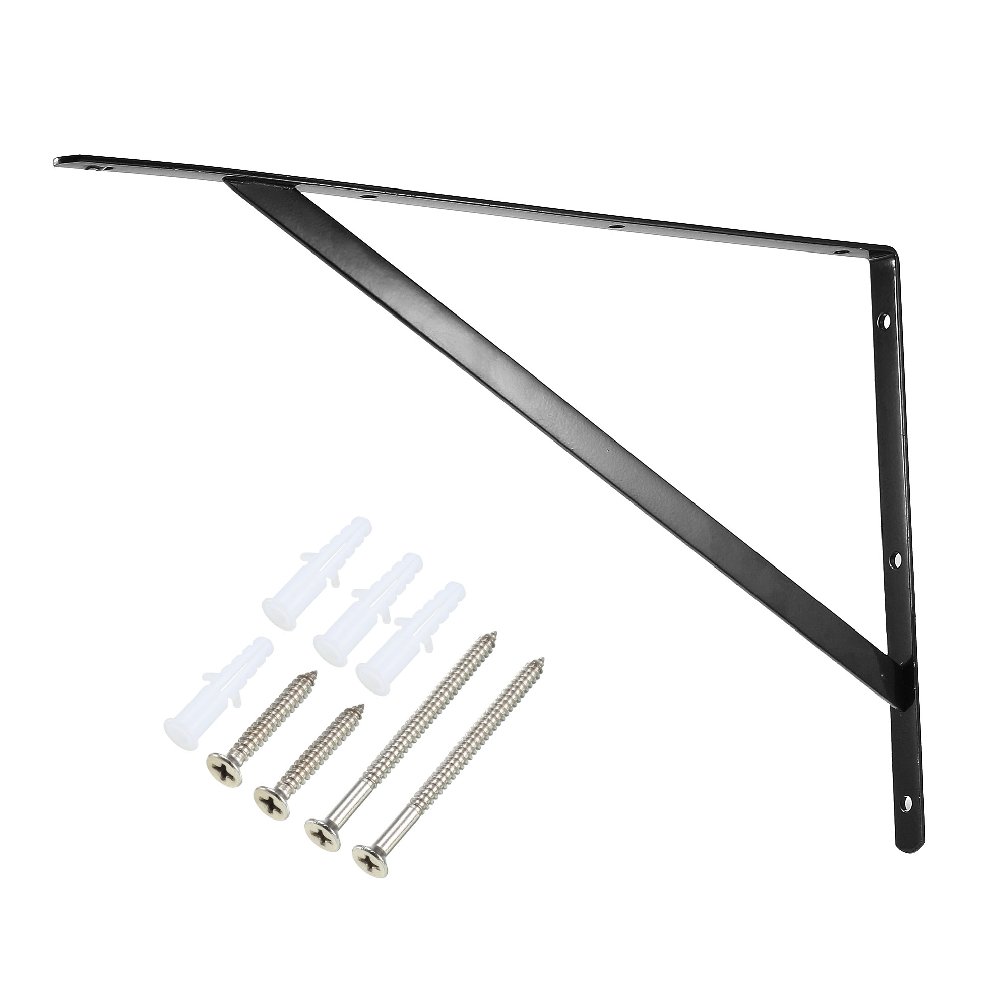 Shelf Bracket 15.7"Lx10"Hx0.1"T HeavyDuty L Right Angle Bracket