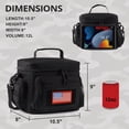 thumbnail image 4 of Fiambrera para hombres, bolsa de almuerzo táctica MOLLE correas a prueba de fugas aislado gran refrigerador de almuerzo mujeres comida para adultos con correa ajustable para el hombro cubo de almuerzo, 4 of 5