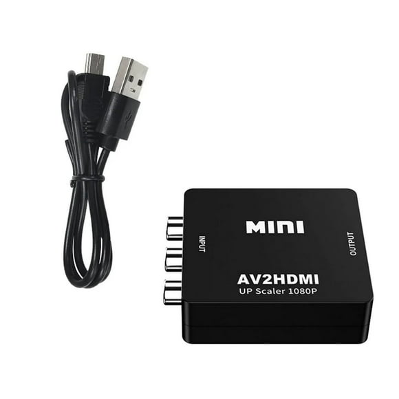 SUGARMOM RCA to HDMI Converter 1080P HDMI Adapter for Wii Wide Compatibility Rca to Hdmi Converter
