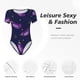 thumbnail image 4 of Balery Eggplant Body de cuello redondo de manga corta para mujer Tops de manga corta Tops básicos-Large, 4 of 7