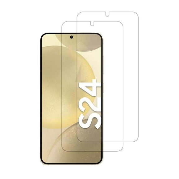 PAPAUTOP [2 Pcs] HD Clear Anti-Scratch Easy Installation Tempered Glass Screen Protector for Samsung Galaxy S24 5G 2024