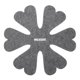 thumbnail image 1 of Protectores de ollas y sartenes de 35 cm/13.8", Paquete de 6, Almohadillas separadoras antideslizantes (Floral, Gris), 1 of 7