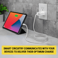 thumbnail image 4 of Scosche SHPDC20WT-2PRP PowerVolt 20W USB-C Fast Charging Power Adapter Wall Plug, White 2 Pack, 4 of 7